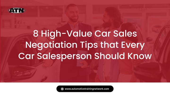 Car Sales Negotiation Tips